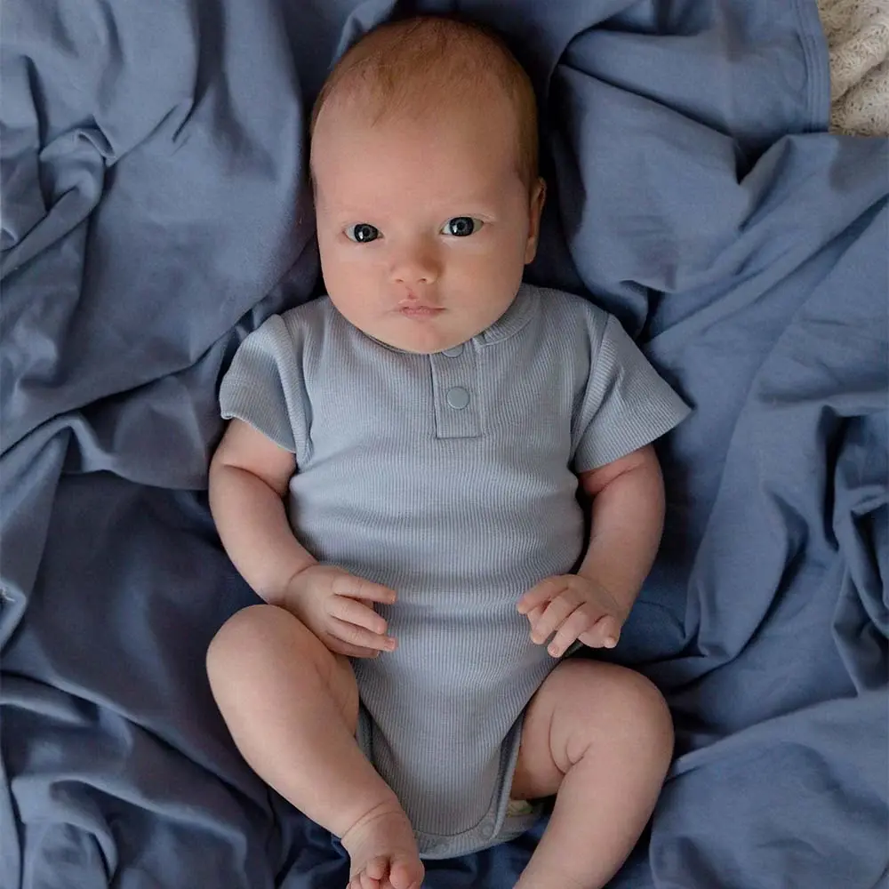Snuggle Hunny Kids Snuggle Hunny Baby Jersey Wrap w/ matching headwear Indigo