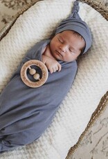 Snuggle Hunny Kids Snuggle Hunny Baby Jersey Wrap w/ matching headwear Indigo