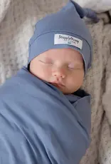 Snuggle Hunny Kids Snuggle Hunny Baby Jersey Wrap w/ matching headwear Indigo