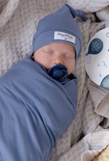 Snuggle Hunny Kids Snuggle Hunny Baby Jersey Wrap w/ matching headwear Indigo