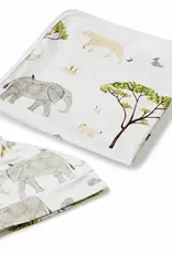 Snuggle Hunny Kids Snuggle Hunny Baby Jersey Wrap w/ matching headwear Safari
