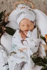 Snuggle Hunny Kids Snuggle Hunny Baby Jersey Wrap w/ matching headwear Safari