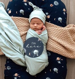 Snuggle Hunny Kids Snuggle Hunny Baby Jersey Wrap w/ matching headwear Sage