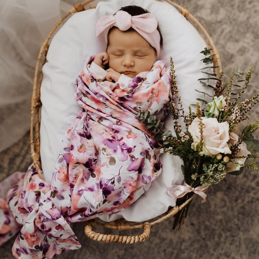Snuggle Hunny Kids Snuggle Hunny Organic Muslin Wrap - Blushing Beauty