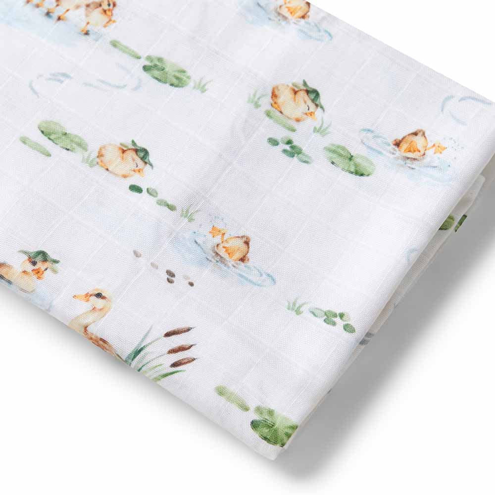 Snuggle Hunny Kids Snuggle Hunny Organic Muslin Wrap - Duck Pond