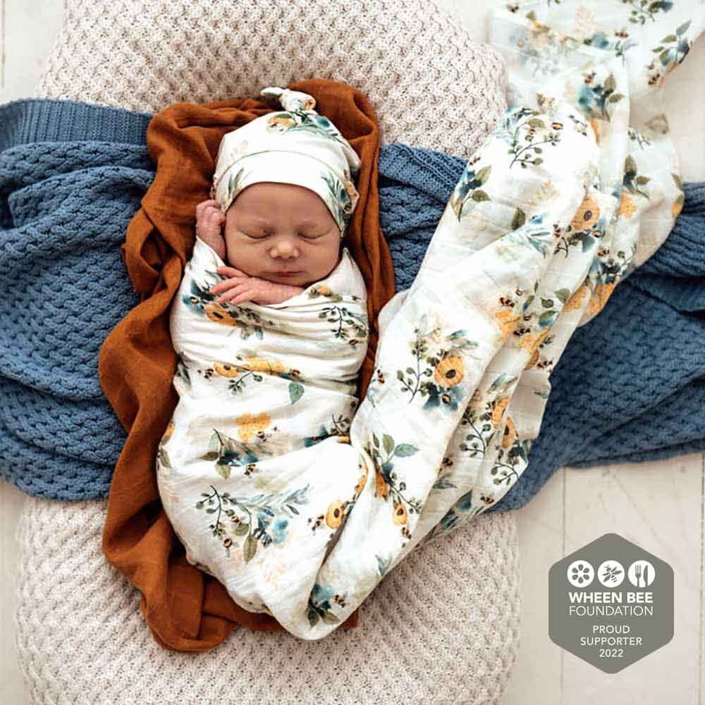 Snuggle Hunny Kids Snuggle Hunny Organic Muslin Wrap - Garden Bee