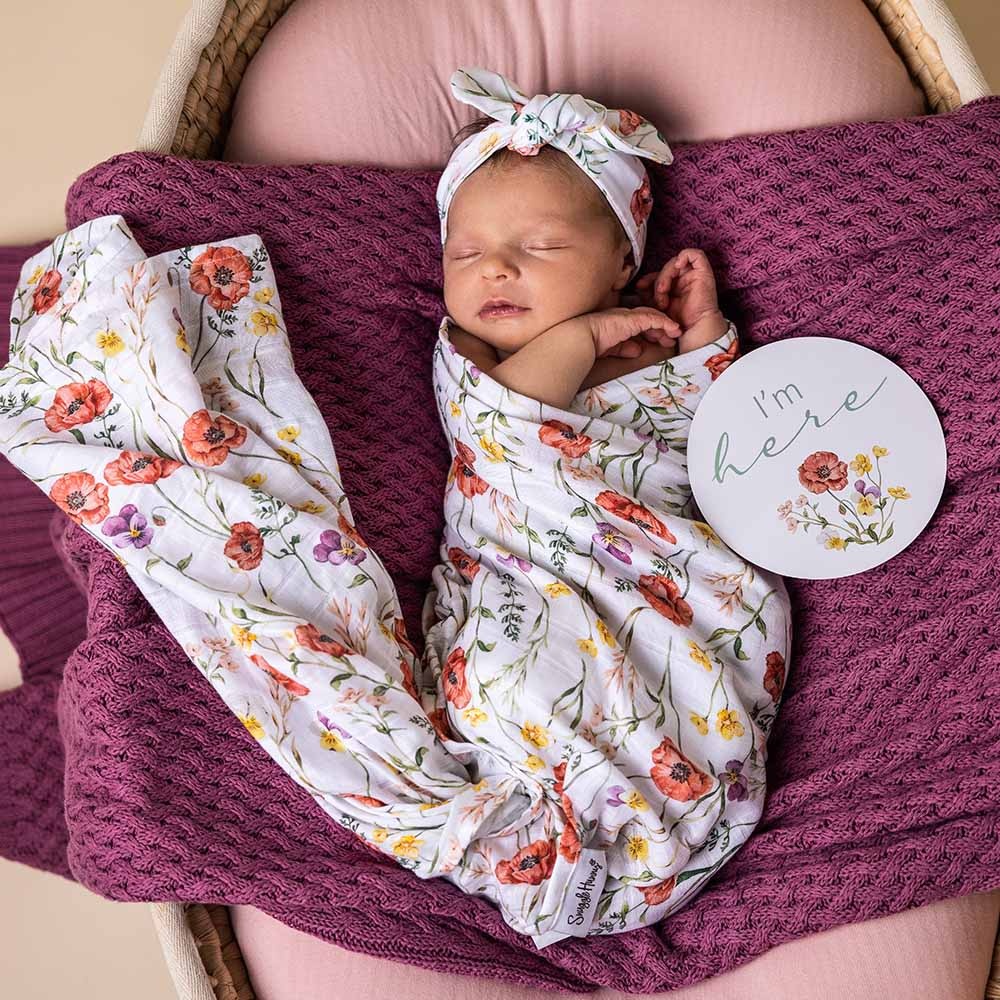 Snuggle Hunny Kids Snuggle Hunny Organic Muslin Wrap - Meadow
