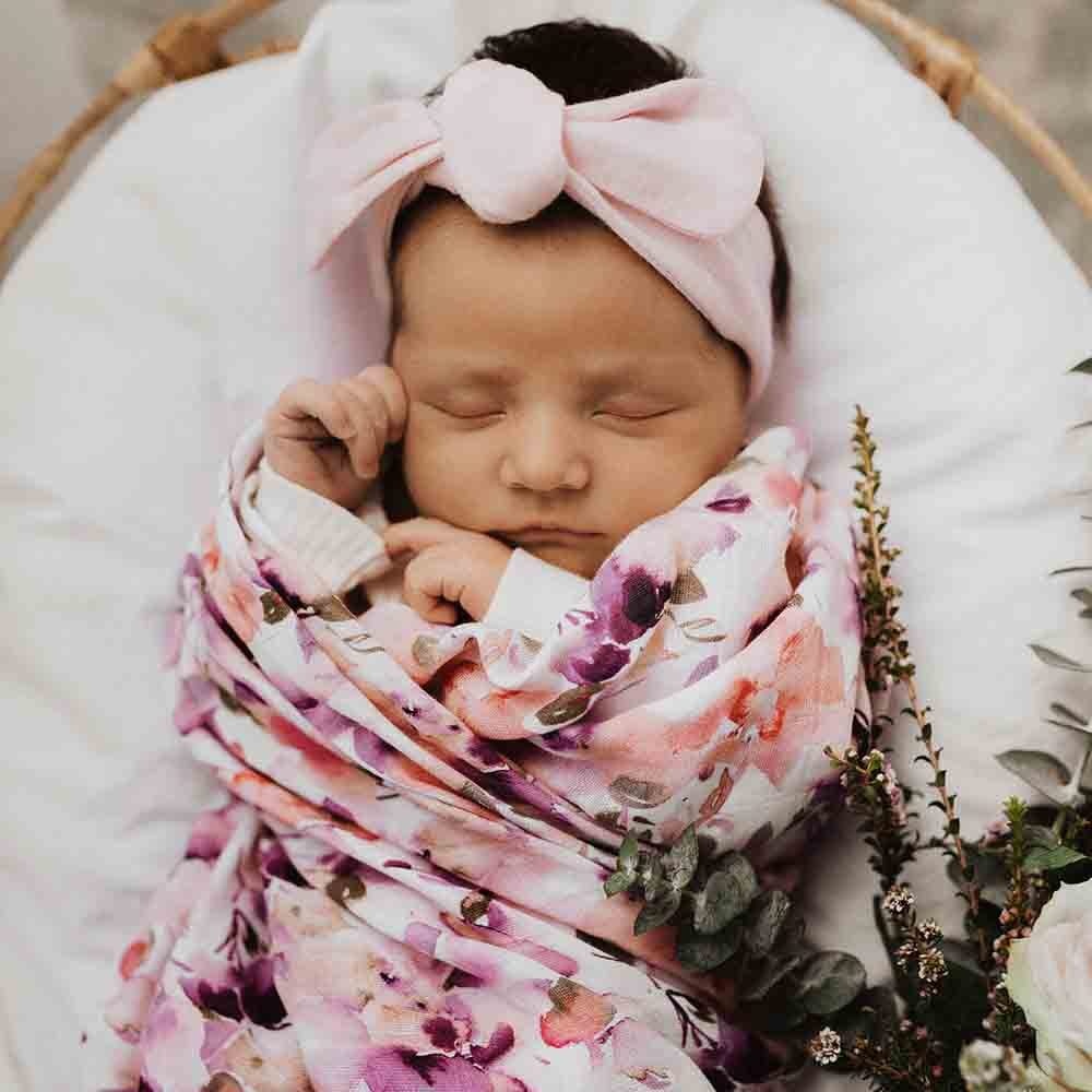 Snuggle Hunny Kids Snuggle Hunny Organic Muslin Wrap - Blushing Beauty