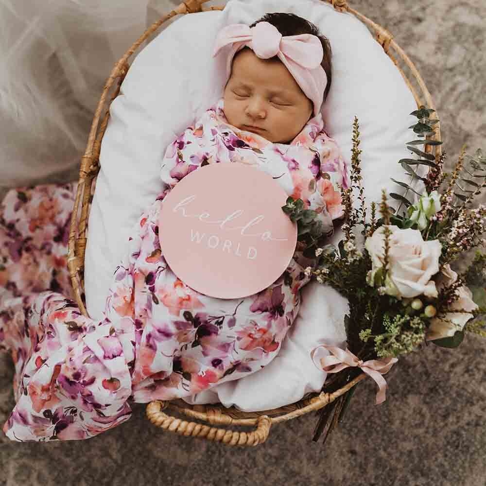 Snuggle Hunny Kids Snuggle Hunny Organic Muslin Wrap - Blushing Beauty