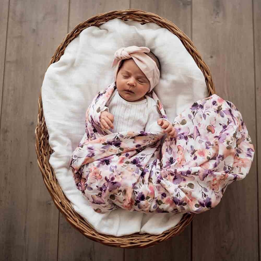 Snuggle Hunny Kids Snuggle Hunny Organic Muslin Wrap - Blushing Beauty