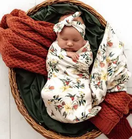 Snuggle Hunny Kids Snuggle Hunny Organic Muslin Wrap - Festive Berry - Limited Edition