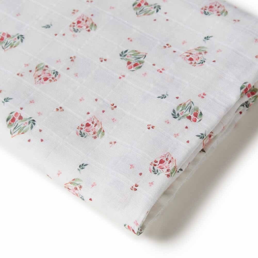 Snuggle Hunny Kids Snuggle Hunny Organic Muslin Wrap - Heart