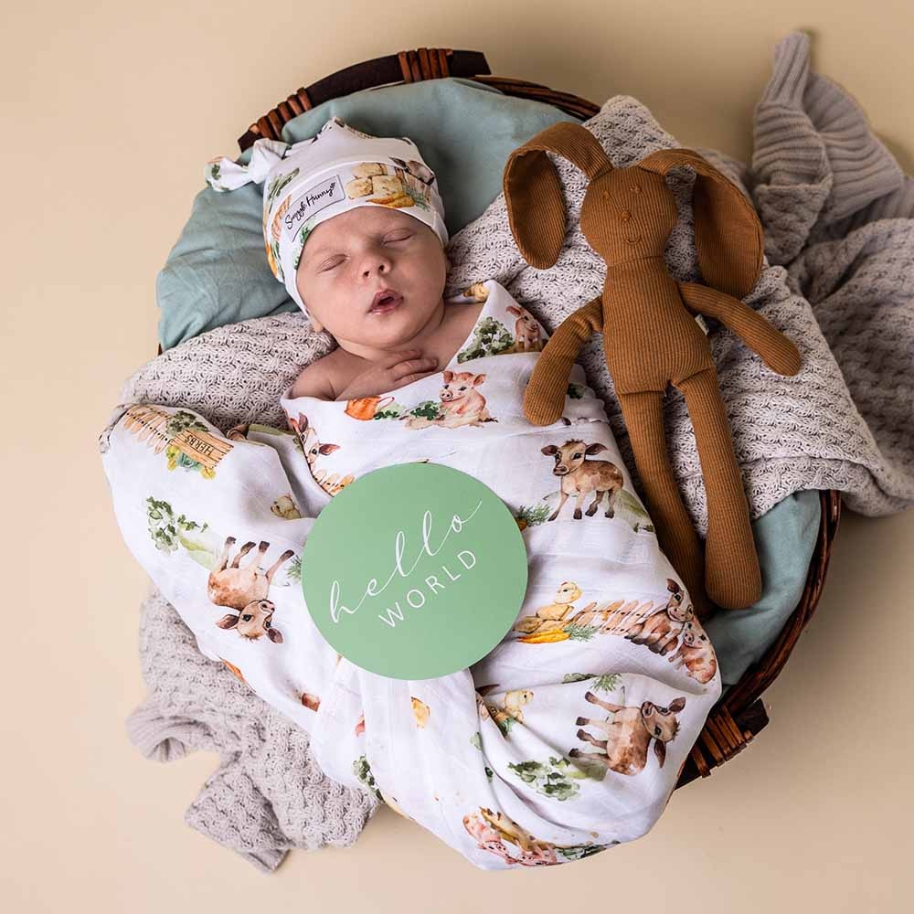 Snuggle Hunny Kids Snuggle Hunny Organic Muslin Wrap - Farm