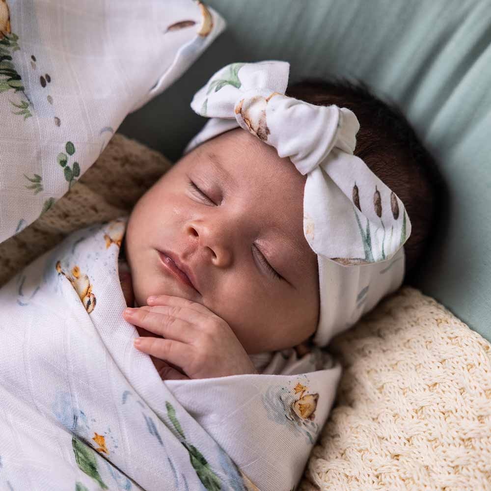 Snuggle Hunny Kids Snuggle Hunny Organic Muslin Wrap - Duck Pond