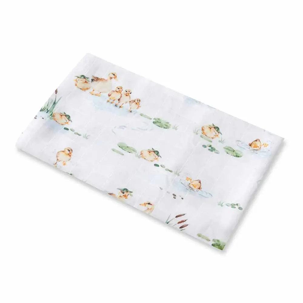 Snuggle Hunny Kids Snuggle Hunny Organic Muslin Wrap - Duck Pond