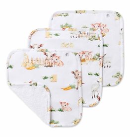 Snuggle Hunny Kids Snuggle Hunny Organic Wash Cloths 3 Pack Farm