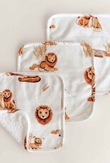 Snuggle Hunny Kids Snuggle Hunny Organic Wash Cloths 3 Pack Lion