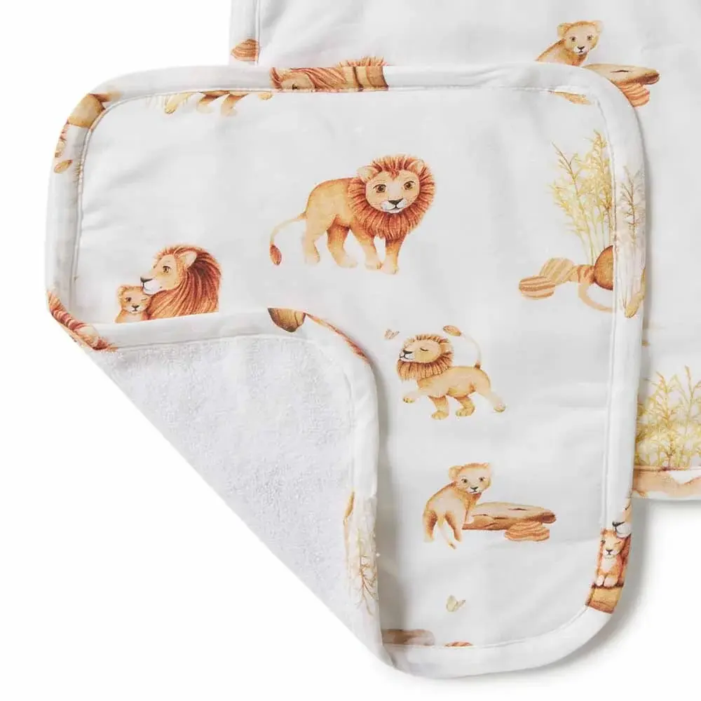 Snuggle Hunny Kids Snuggle Hunny Organic Wash Cloths 3 Pack Lion