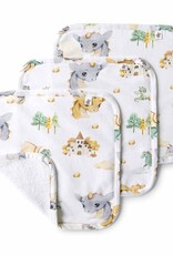 Snuggle Hunny Kids Snuggle Hunny Organic Wash Cloths 3 Pack Dragon