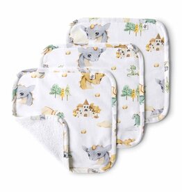 Snuggle Hunny Kids Snuggle Hunny Organic Wash Cloths 3 Pack Dragon