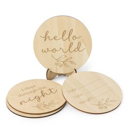 Snuggle Hunny Kids Snuggle Hunny Wooden Milestone Cards Gumleaf