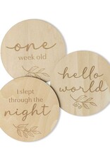 Snuggle Hunny Kids Snuggle Hunny Wooden Milestone Cards Gumleaf