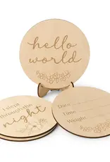 Snuggle Hunny Kids Snuggle Hunny Wooden Milestone Cards Floral