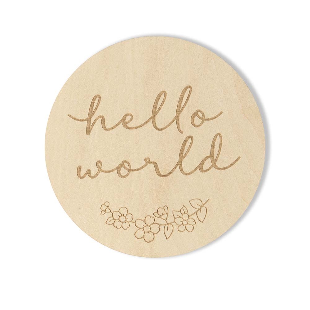 Snuggle Hunny Kids Snuggle Hunny Wooden Milestone Cards Floral