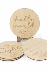 Snuggle Hunny Kids Snuggle Hunny Wooden Milestone Cards Koala
