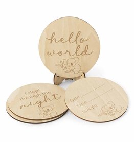 Snuggle Hunny Kids Snuggle Hunny Wooden Milestone Cards Koala