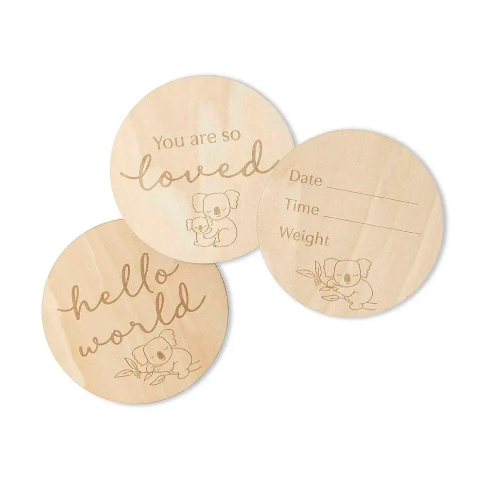 Snuggle Hunny Kids Snuggle Hunny Wooden Milestone Cards Koala