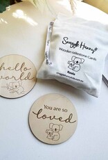 Snuggle Hunny Kids Snuggle Hunny Wooden Milestone Cards Koala
