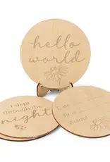 Snuggle Hunny Kids Snuggle Hunny Wooden Milestone Cards Ladybug