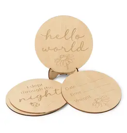 Snuggle Hunny Kids Snuggle Hunny Wooden Milestone Cards Ladybug