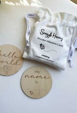 Snuggle Hunny Kids Snuggle Hunny Wooden Milestone Cards Ladybug