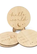Snuggle Hunny Kids Snuggle Hunny Wooden Milestone Cards Sun & Moon