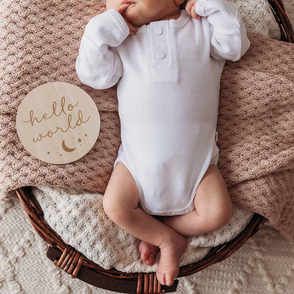 Snuggle Hunny Kids Snuggle Hunny Wooden Milestone Cards Sun & Moon