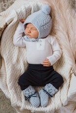 Snuggle Hunny Kids Snuggle Hunny Merino Wool Bonnet & Booties Set - Blue