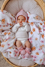 Snuggle Hunny Kids Snuggle Hunny Merino Wool Bonnet & Booties Set - Pink