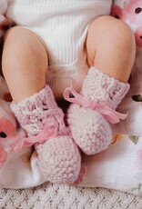Snuggle Hunny Kids Snuggle Hunny Merino Wool Bonnet & Booties Set - Pink