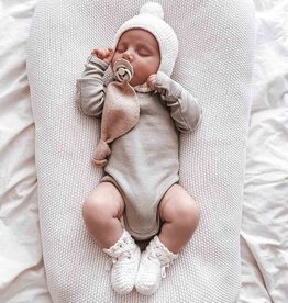 Snuggle Hunny Kids Snuggle Hunny Merino Wool Bonnet & Booties Set - Ivory