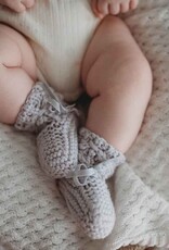 Snuggle Hunny Kids Snuggle Hunny Merino Wool Bonnet & Booties Set - Grey