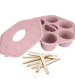 Cherub Baby Cherub Baby Silicone Freezer Tray & Popsicle Molds Dusty Rose