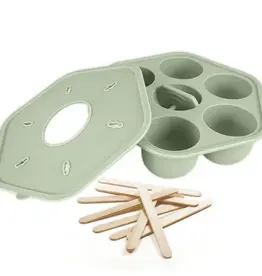 Cherub Baby Cherub Baby Silicone Freezer Tray & Popsicle Molds Sage