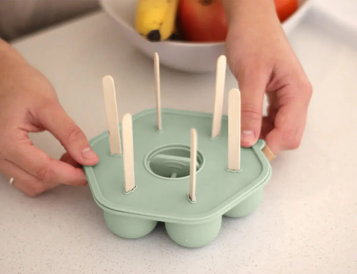 Cherub Baby Cherub Baby Silicone Freezer Tray & Popsicle Molds Sage
