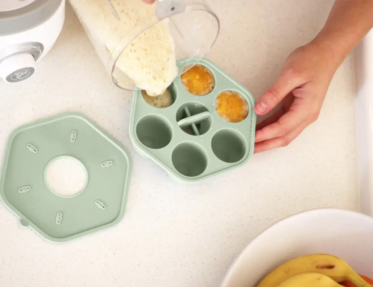 Cherub Baby Cherub Baby Silicone Freezer Tray & Popsicle Molds Sage