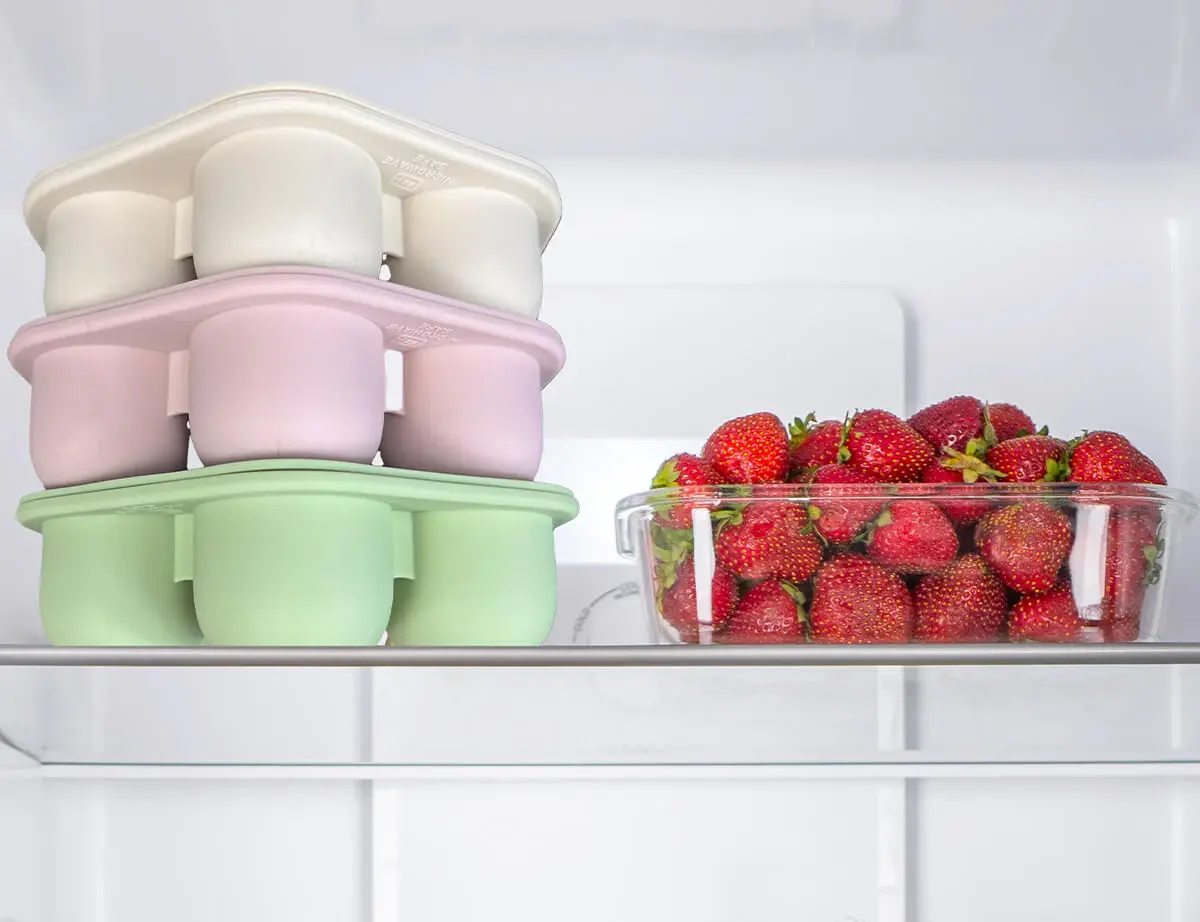 Cherub Baby Cherub Baby Silicone Freezer Tray & Popsicle Molds Sand