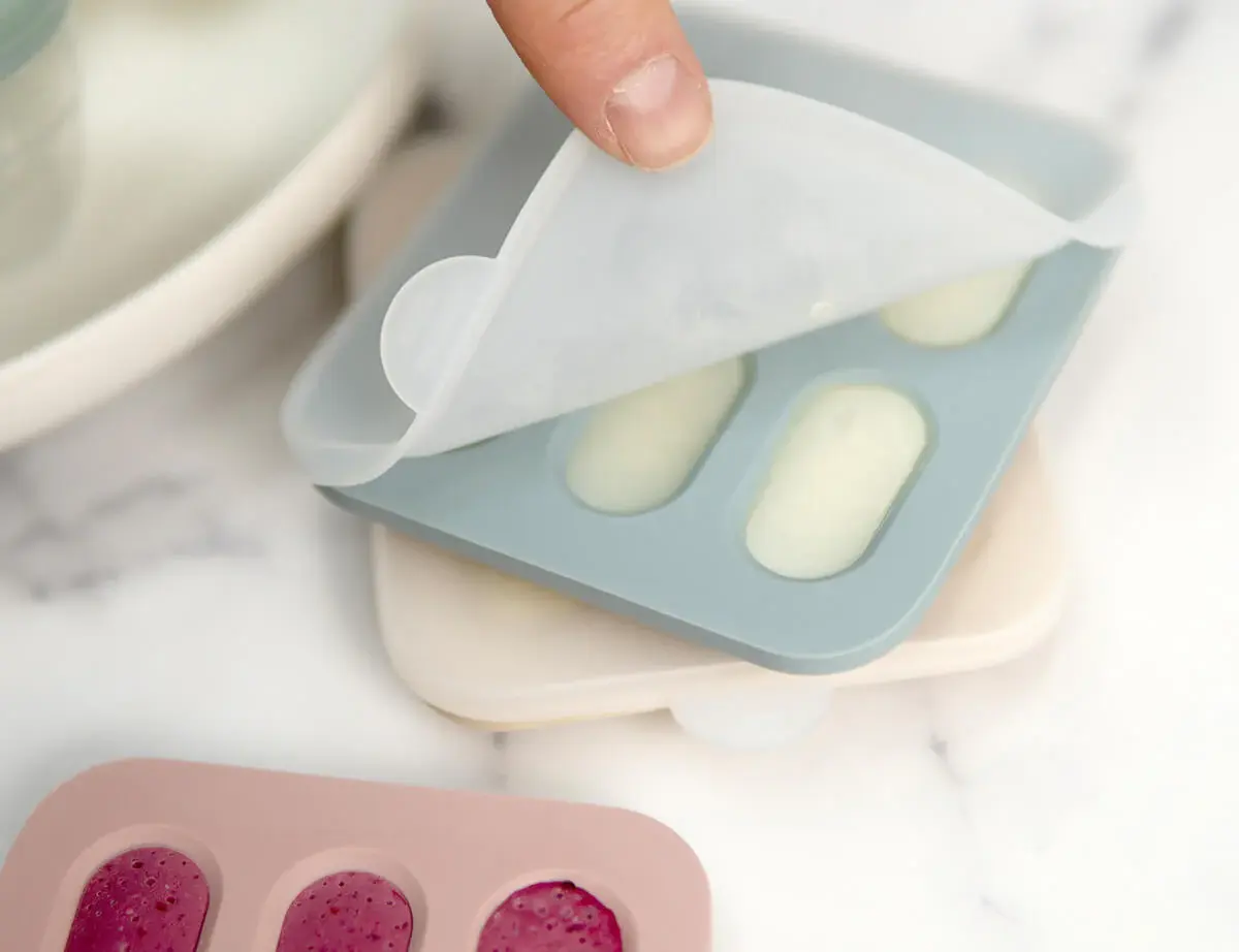 Cherub Baby Cherub Baby Silicone Nibble Freezer Tray 2pk - Dusty Rose / Sand