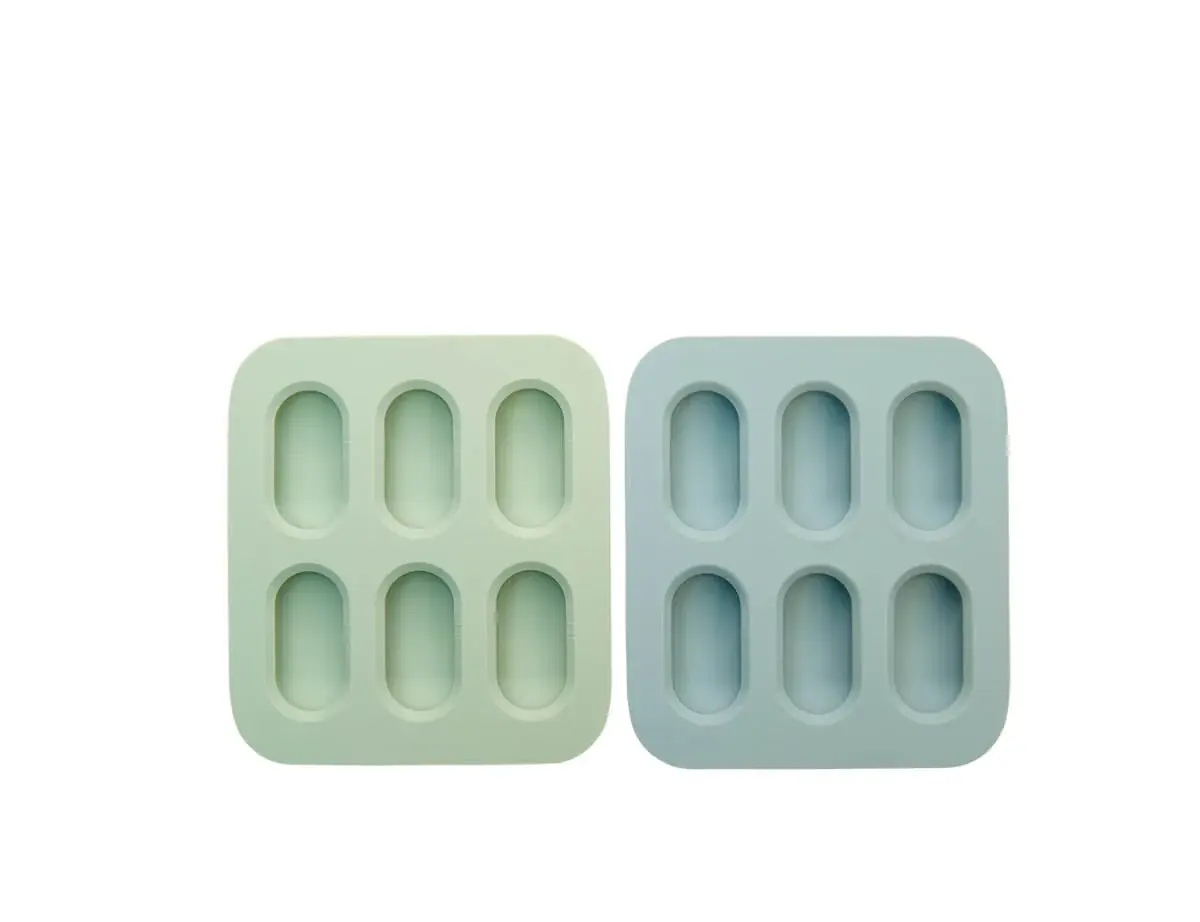 Cherub Baby Cherub Baby Silicone Nibble Freezer Tray 2pk - Cerulean / Sage