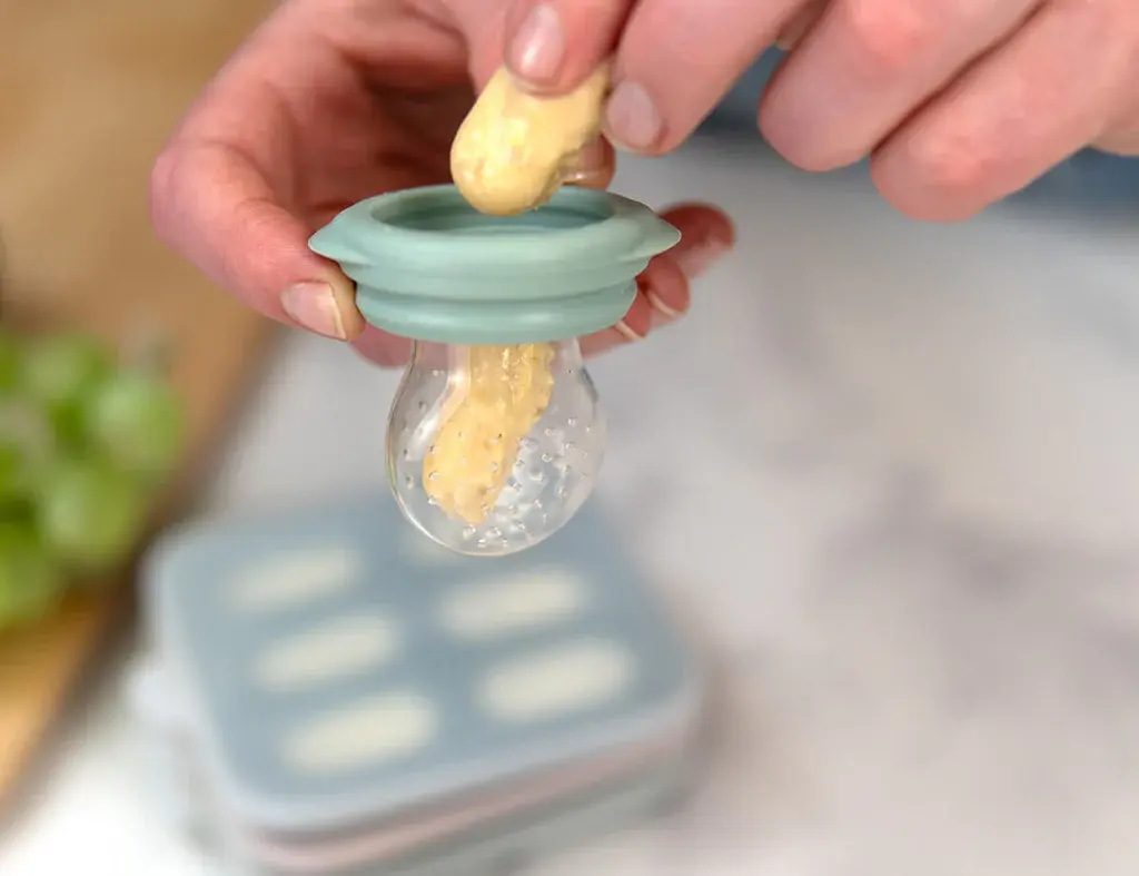 Cherub Baby Cherub Baby Silicone Nibble Freezer Tray 2pk - Cerulean / Sage